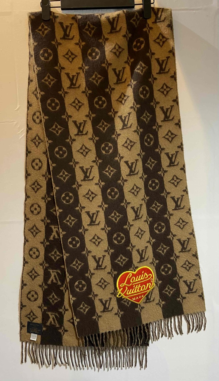 大量入荷 LOUIS VUITTON NIGO LV MADE STRIPE SCARF OA1221 MP3257