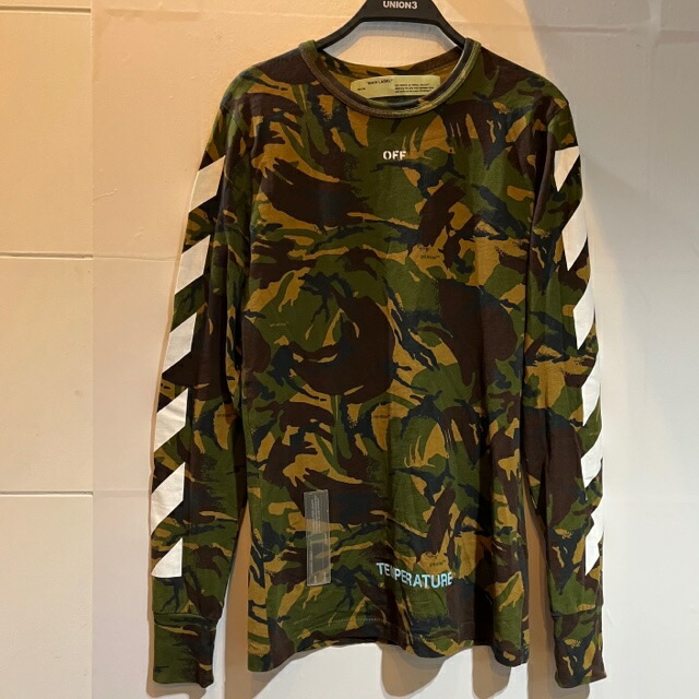 P*A様 OFF-WHITE CAMOUFLAGE TEE 長袖 Tシャツ　美品 楽天市場】オフホワイト OFF-WHITE メンズ トップス Tシャツ