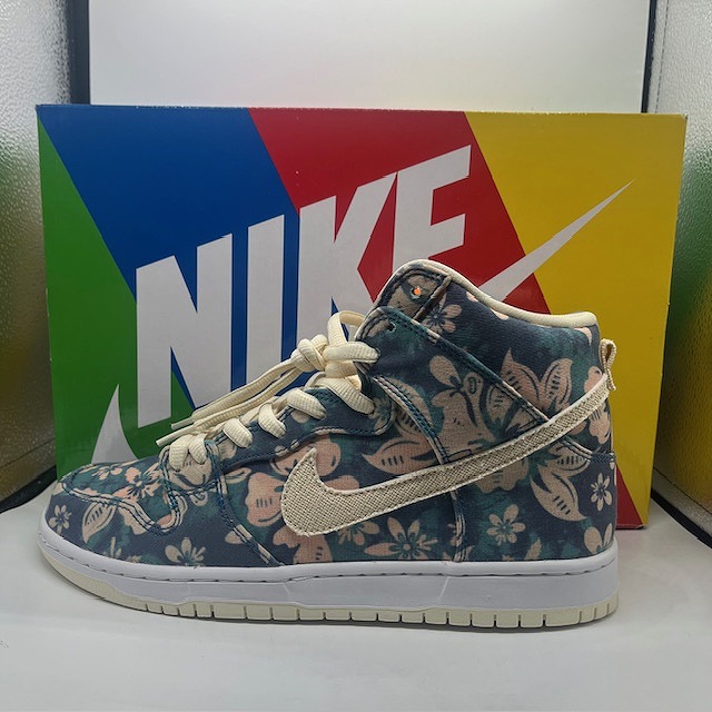 Nike Dunk High 花柄スニーカー　us10サイズ Nike SB Dunk High Premium SB 'Skunk' 2010 SS 10 (Nike