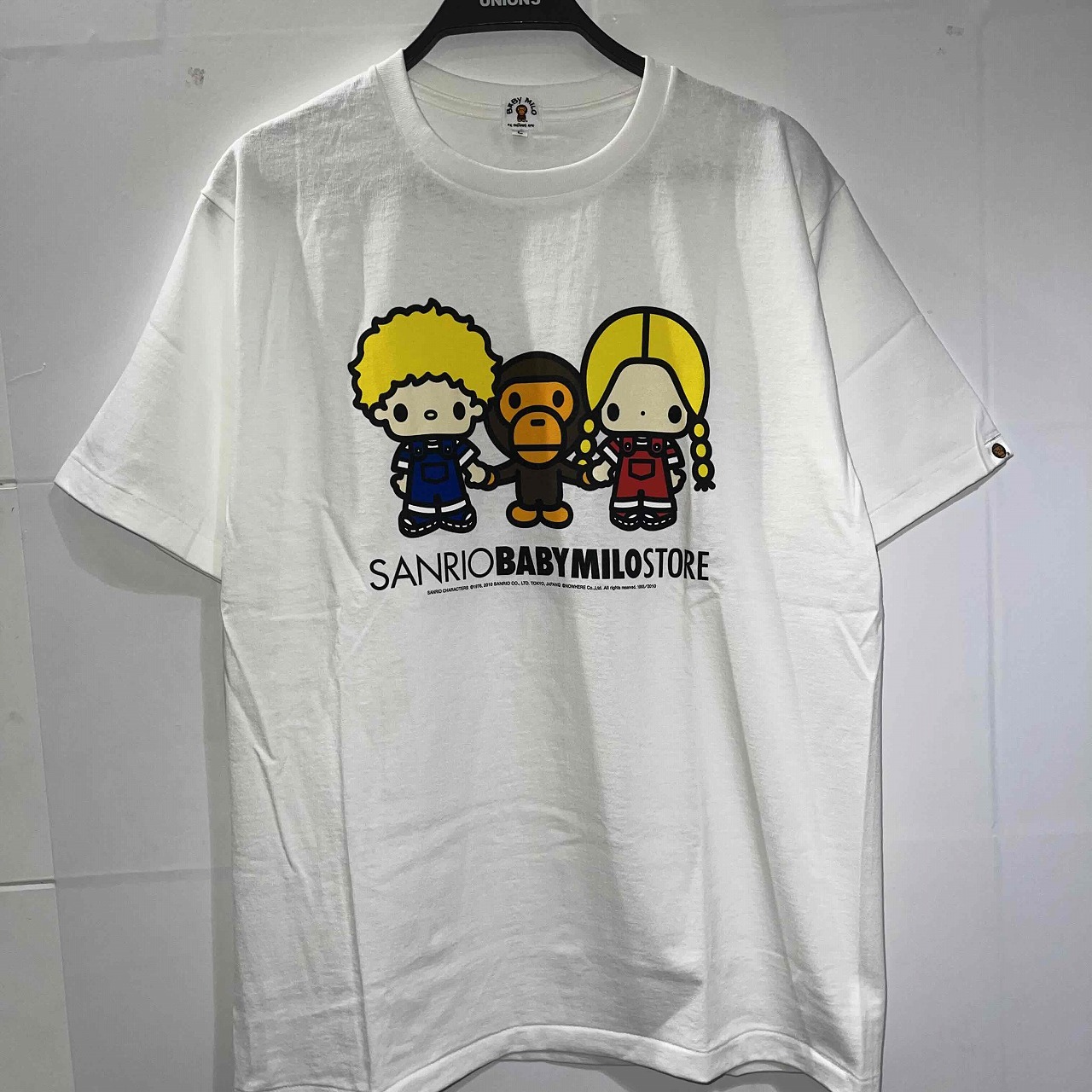 A BATHING APE - アベイシングエイプ A BATHING APE マイロ×サンリオキャラクターズ BAPE(ベイプ) クルーネック スウェット トレーナー コットン グレー 未使用 A BATHING APE - アベイシングエイプ A BATHING APE マイロ
