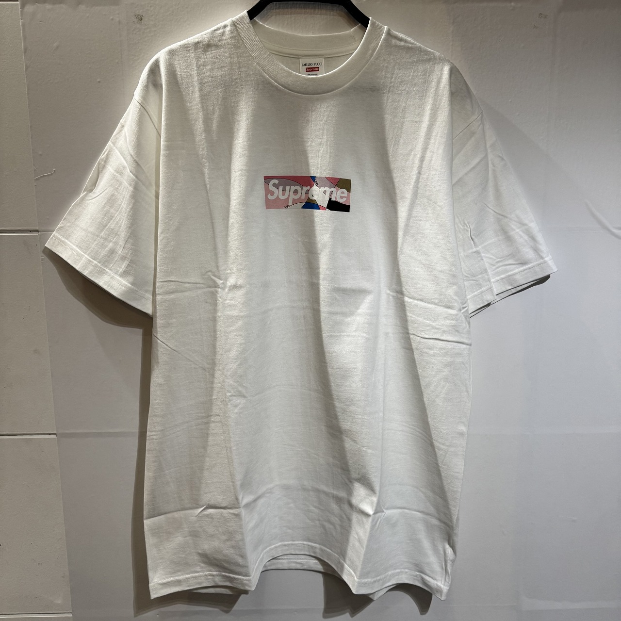 Supreme 21ss x Emilio Pucci Box Logo Tee Size-L シュプリーム エミリオプッチ ボックスロゴ 半袖Tシャツ 南堀江店【中古】
