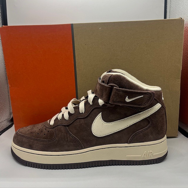 98's NIKE AIR FORCE1 チョコブラウン 中古 11 29cm NIKE 1998 AIR FORCE1 MID SC CHOCOLATE サイズ26.5cm