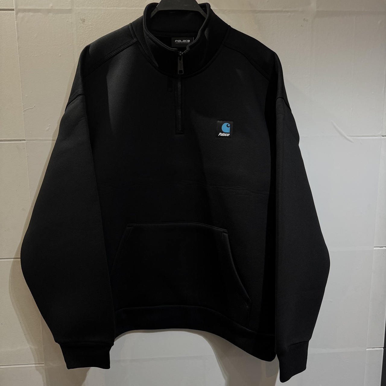 PALACE 24aw CARHARTT WIP CAR-LUX HALF ZIP SWEATSHIRT XL大きさ 九重の天×鉄道車両ハート型 ハーフジップスウェットシャツ 南堀江店【中古】