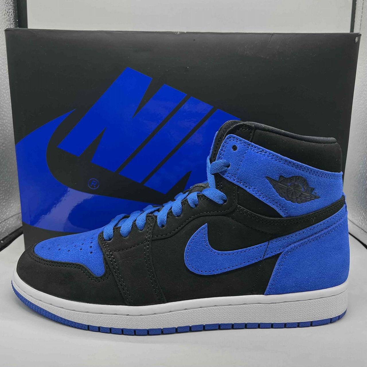 NIKE 2023 AIR JORDAN 1 RETRO HIGH OG ROYAL REIMAGINED 26.0cm DZ5485-042 ナイキ エアジョーダンワンレトロハイ ロイヤルリイマジンド スニーカー 南堀江店【中古】