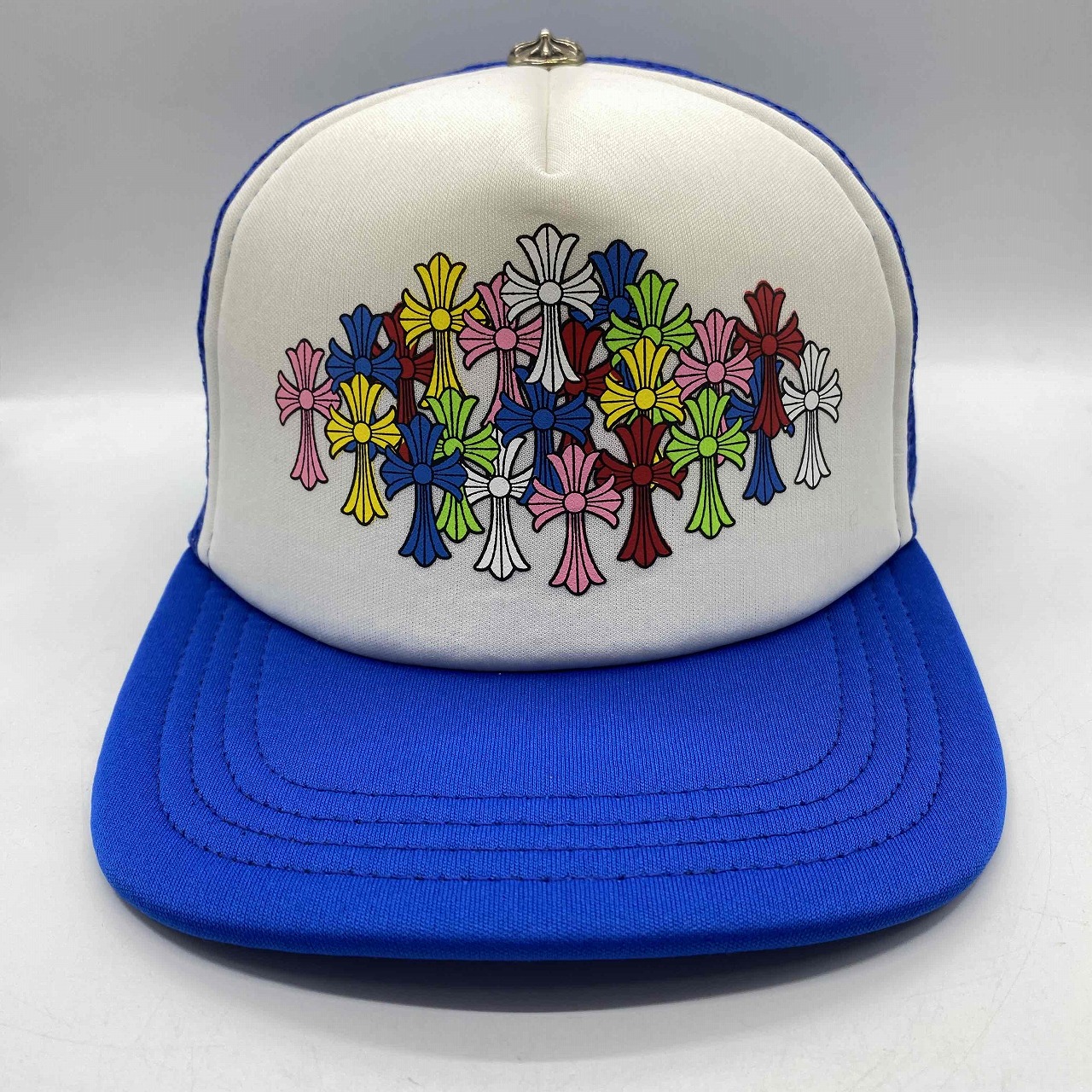 CHROME HEARTS MULTI COLOR CEMETERY CROSS TRUCKER HAT クロムハーツ マルチカラーセメタリークロストラッカーメッシュキャップ CAP 心斎橋店【中古】|union3 店
