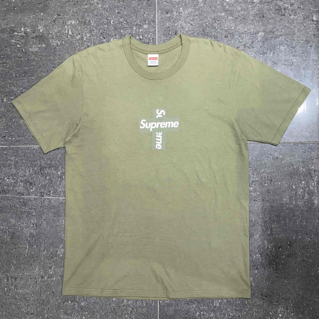 Supreme 20aw Cross Box Logo Tee Size-L シュプリーム クロスボックスロゴ半袖Tシャツ 南堀江店【中古】