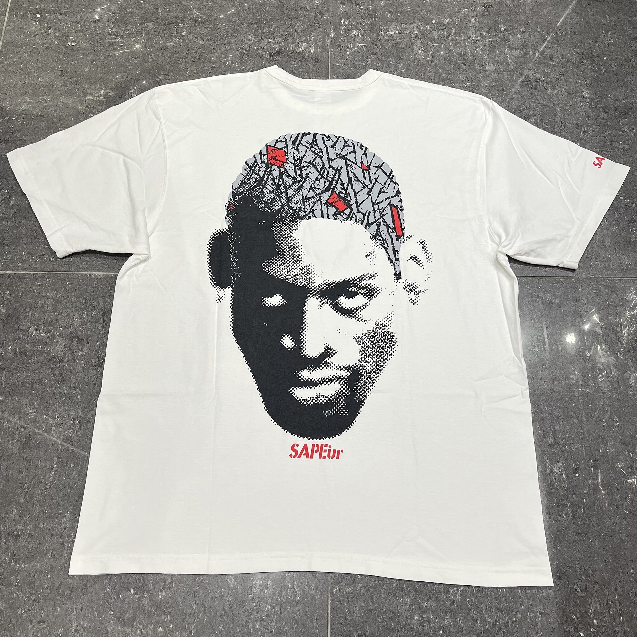 SAPEur ロッドマン ロンT 希少 SAPEur サプール ロッドマン 顔 ロンt ロングTシャツ紫 黒