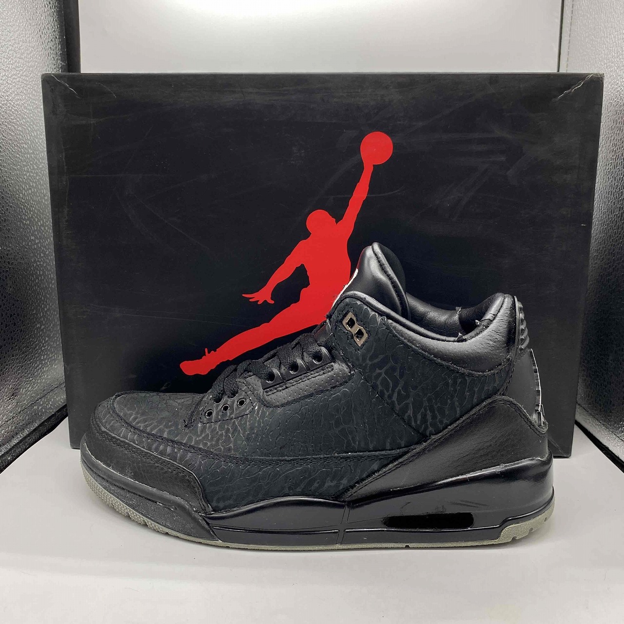 NIKE 2011 AIR JORDAN 3 RETRO BLACK FLIP 26.5cm 315767-001 ナイキ エアジョーダンスリーレトロ ブラックフリップ スニーカー 南堀江店【中古】