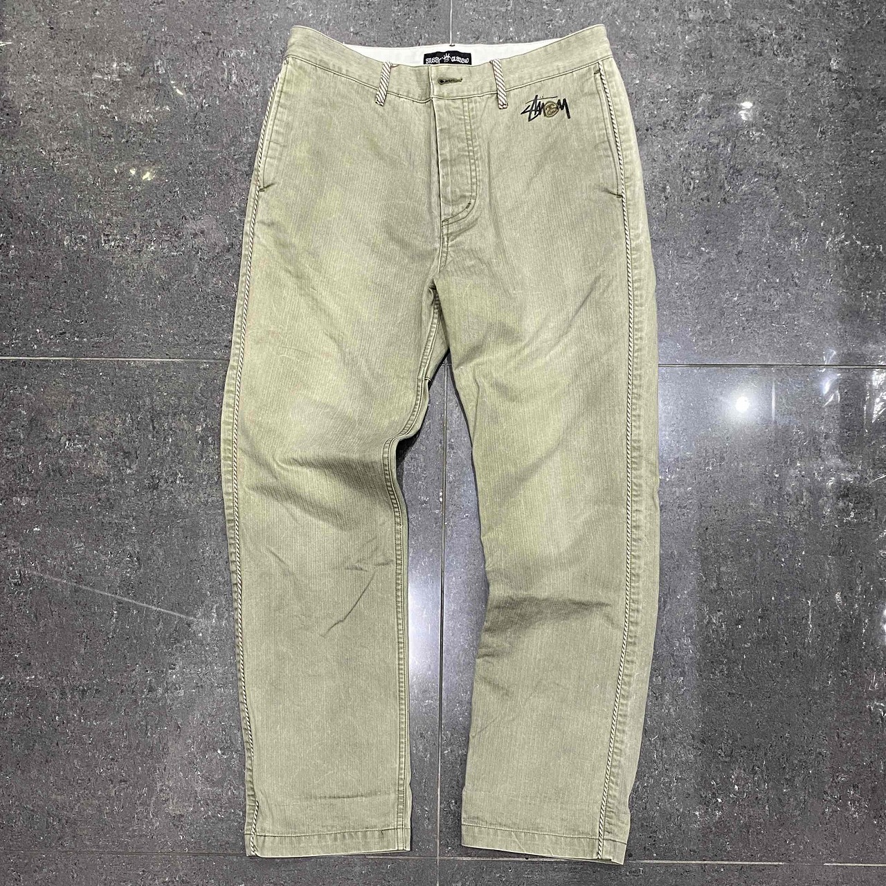 3／18限定値下げ 中古 00s Stussy グレンチェック 5ポケットパンツ STUSSY [期間限定ポイント10倍！] ステューシー GLENCHECK PANTS