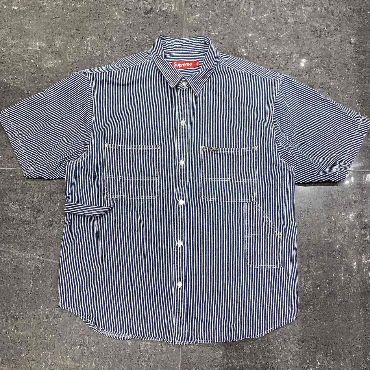 Supreme ストライプ ワークシャツ Lサイズ　25ss Supreme ストライプ ワークシャツ Lサイズ 25ss Supreme 'Striped Work