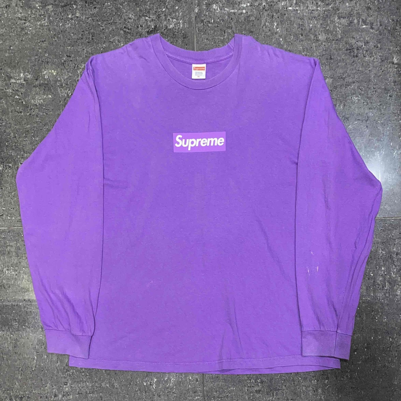 Supreme 20aw Box Logo L/S Tee XL大きさ シュプリーム ボックス席ロゴタイプ長袖プルオーバー ロンTEE パープル 南堀江店【中古】