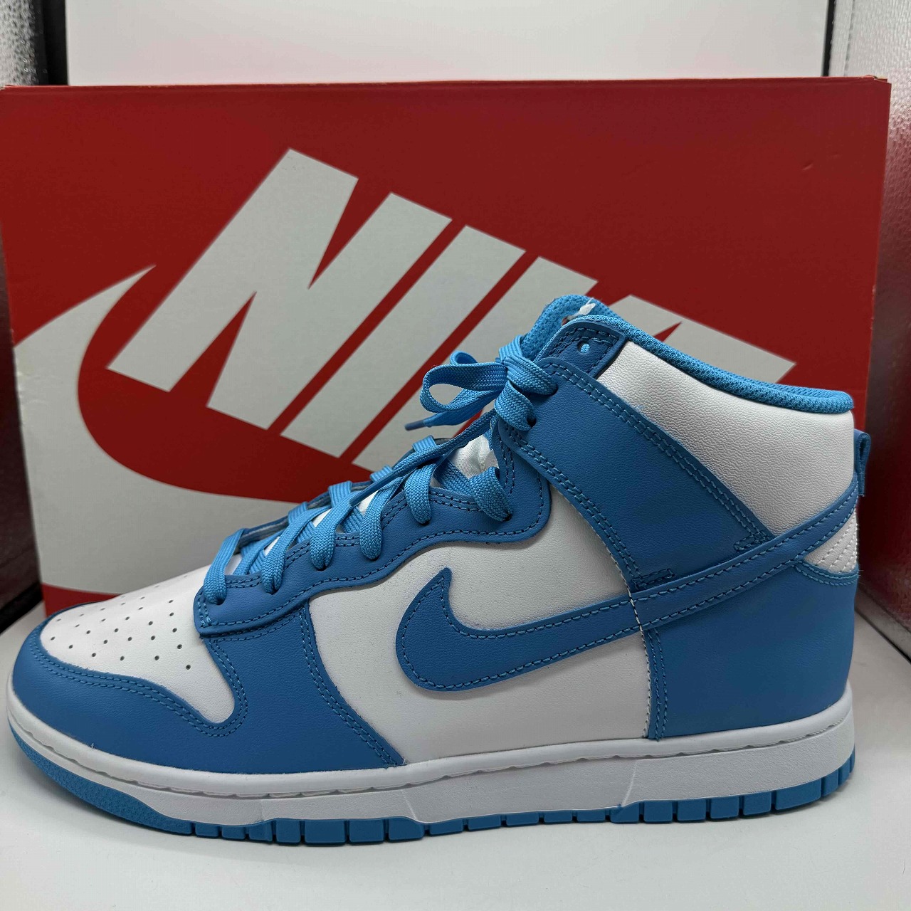 NIKE 2022 DUNK HIGH RETRO CHAMPIONSHIP BLUE 28.5cm DD1399-400 ナイキ ダンクハイレトロ チャンピオンシップ ブルー スニーカー 南堀江店【中古】