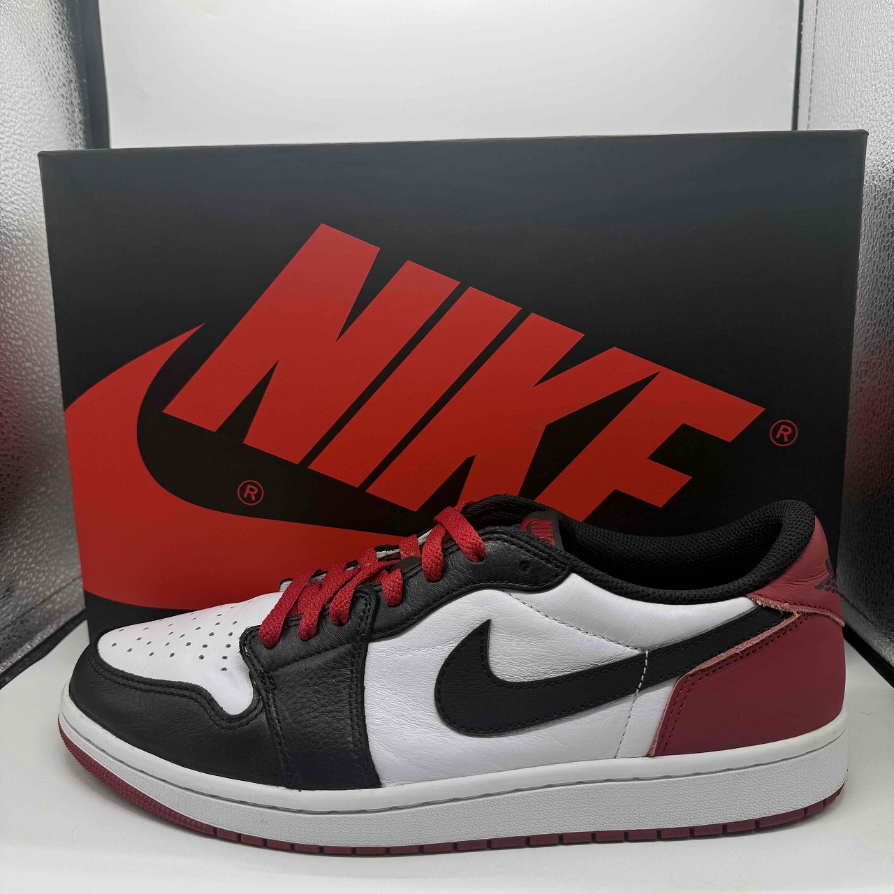 NIKE 2023 AIR JORDAN 1 RETRO LOW OG BLACK TOE 29.0珊 CZ0790-106 ナイキ エアジョーダンワンレトロローオージー ブラックトゥ スニーカー 南堀江店【中古】