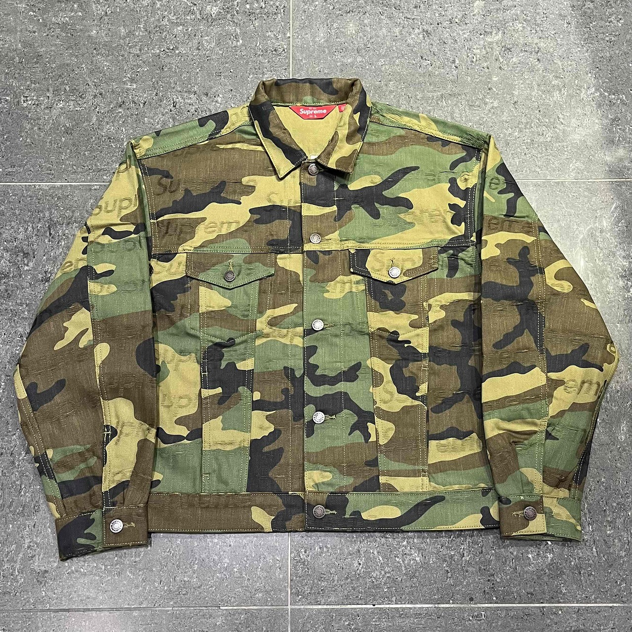 楽天市場】Supreme 25aw Distressed Selvedge Trucker Jacket Washed