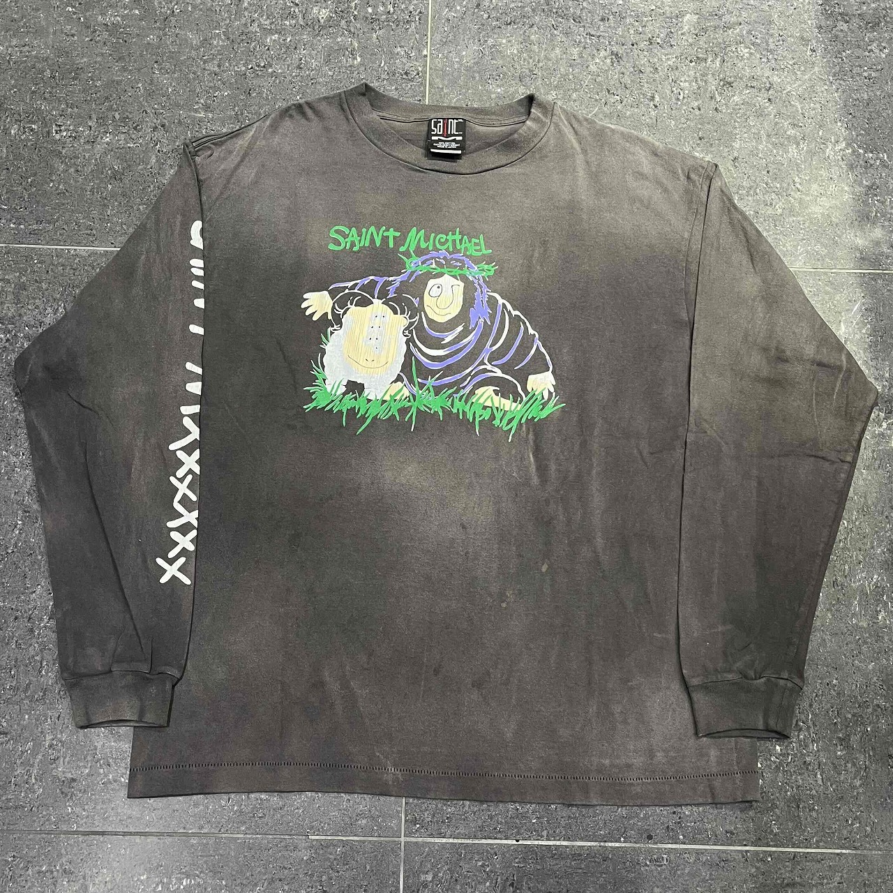 楽天市場】SAINT MICHAEL 24ss DESTRUCTION L/S TEE XLサイズ セント
