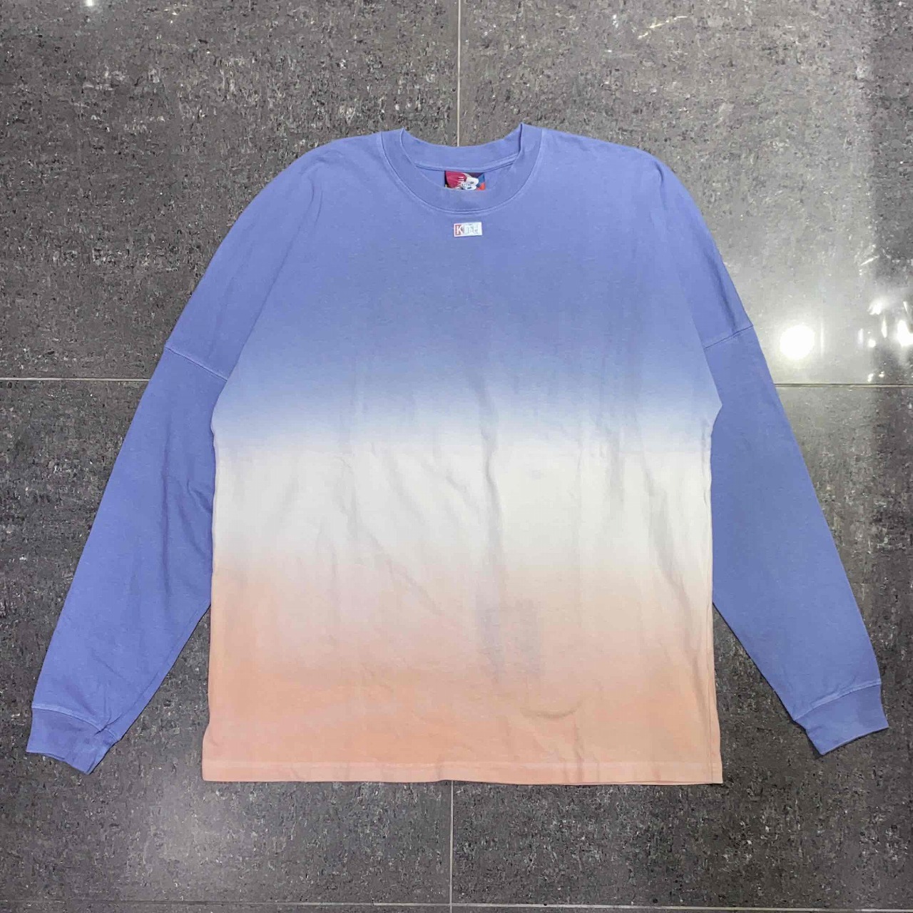 KITH NEW BALANCE SPIRIT L/S TEE SIZE-M キス×ニューバランス スピリット長袖Tシャツ 南堀江店【中古】|union3 店