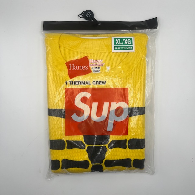 楽天市場】【中古】シュプリーム SUPREME Hanes Bones Thermal Crew