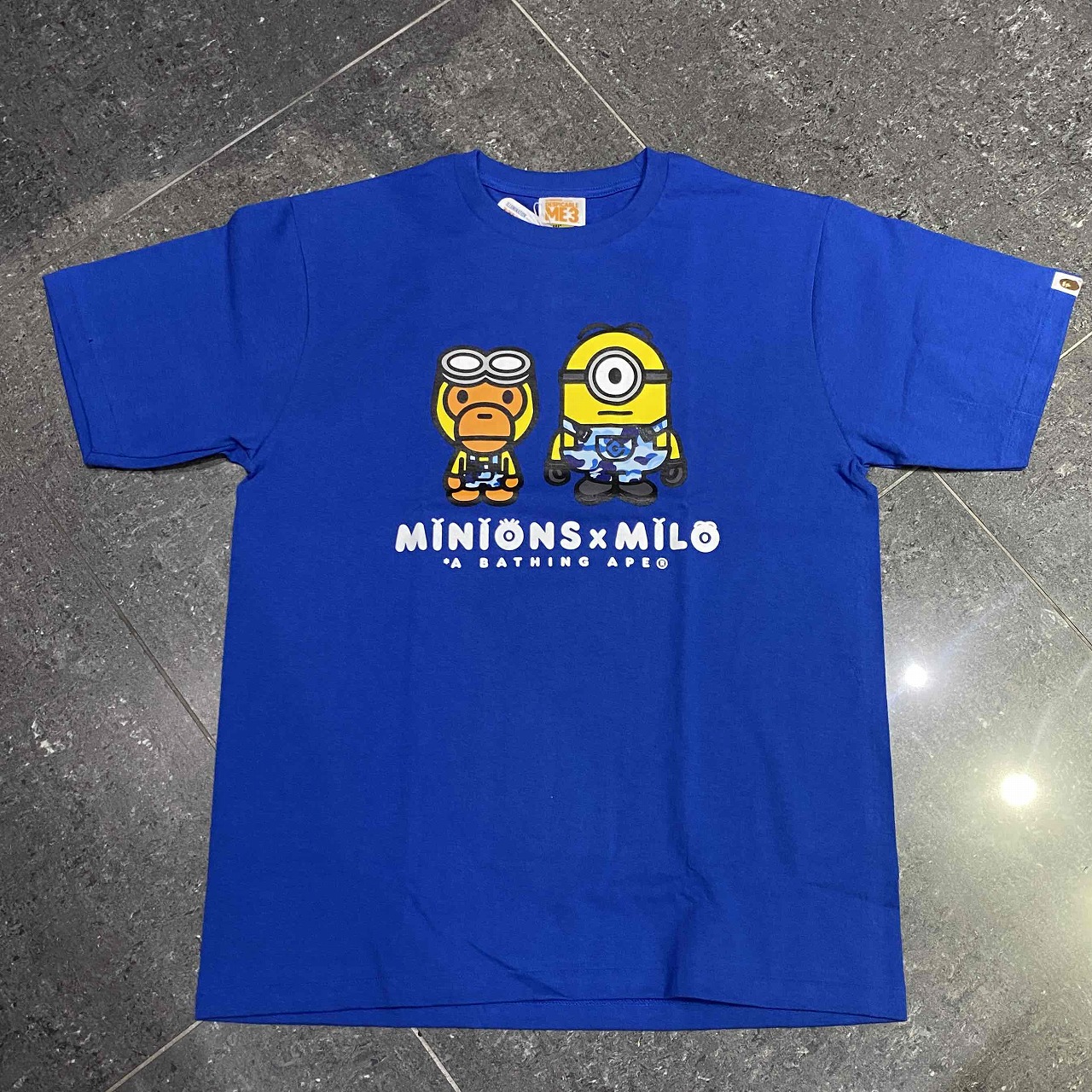 A BATHING APE MINIONS BABY MILO TEE SIZE-L 2017年 アベイシングエイプ×ミニオンズ 伊勢丹限定ベイビーマイロ半袖Tシャツ BAPE ベイプ 南堀江店【中古】
