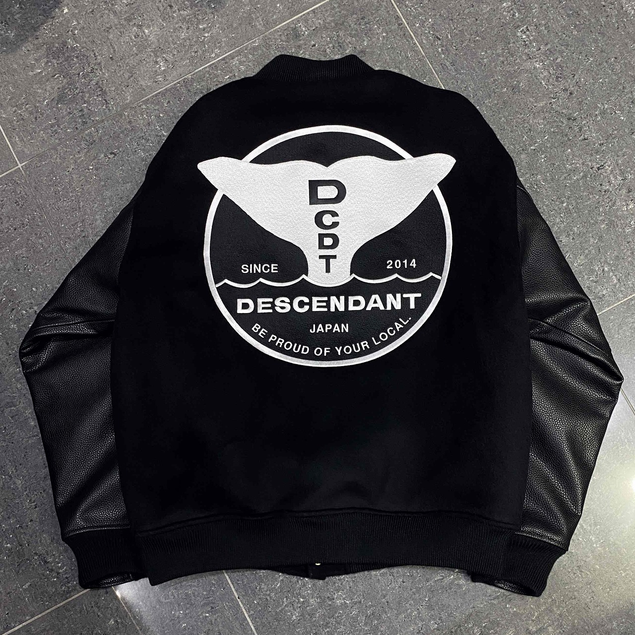 DESCENDANT 25aw FLUKE UP VARSITY JACKET SIZE-3 ディセンダント フルークアップバーシティジャケットスタジャン 南堀江店【中古】