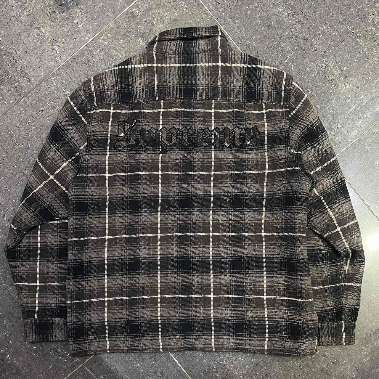 Supreme 22aw Shearling Lined Flannel Shirt Size-L シュプリーム シアリングラインドフランネルシャツ 南堀江店【中古】