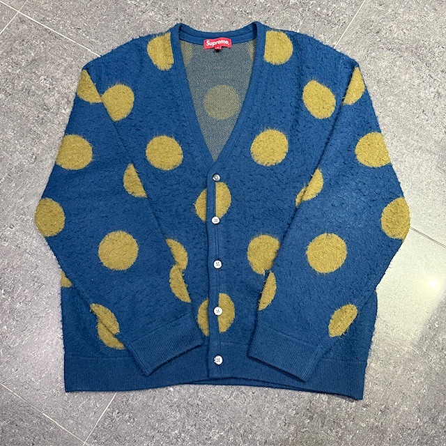 Supreme 20ss Brushed Polka Dot Cardigan SIZE-M シュプリーム ブラッシュドポルカドットカーディガン 南堀江店【中古】