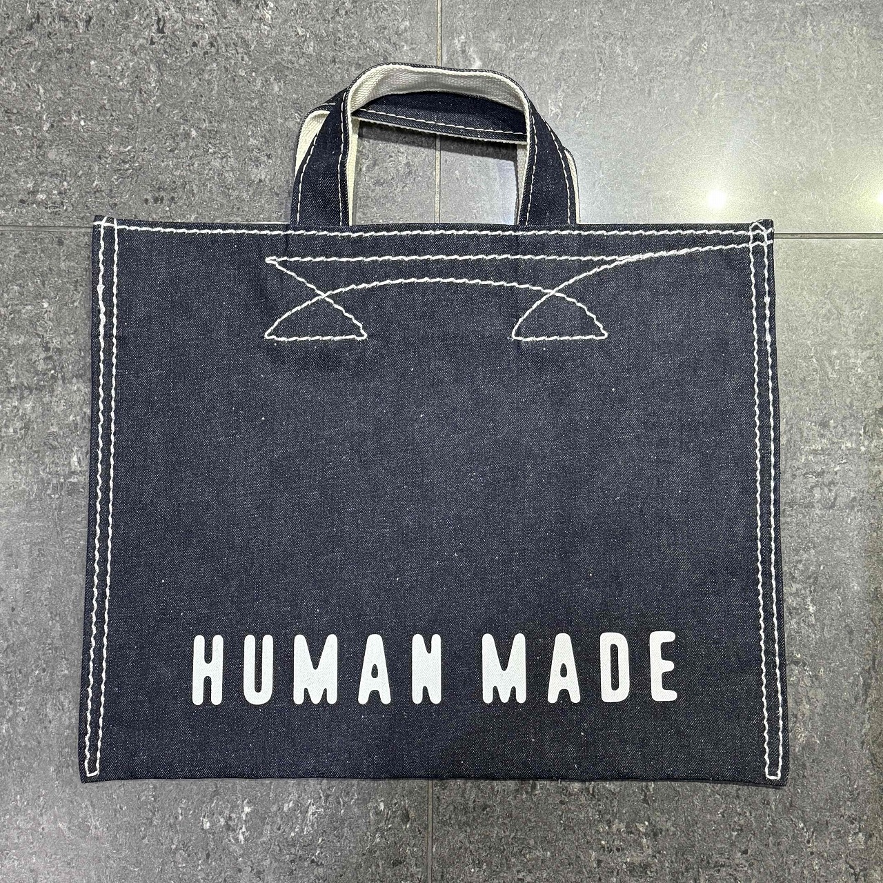 HUMAN MADE 26ss DENIM TOTE BAG INDIGO ヒューマン御手伝いさん デニムトートバッグ 南堀江店【中古】