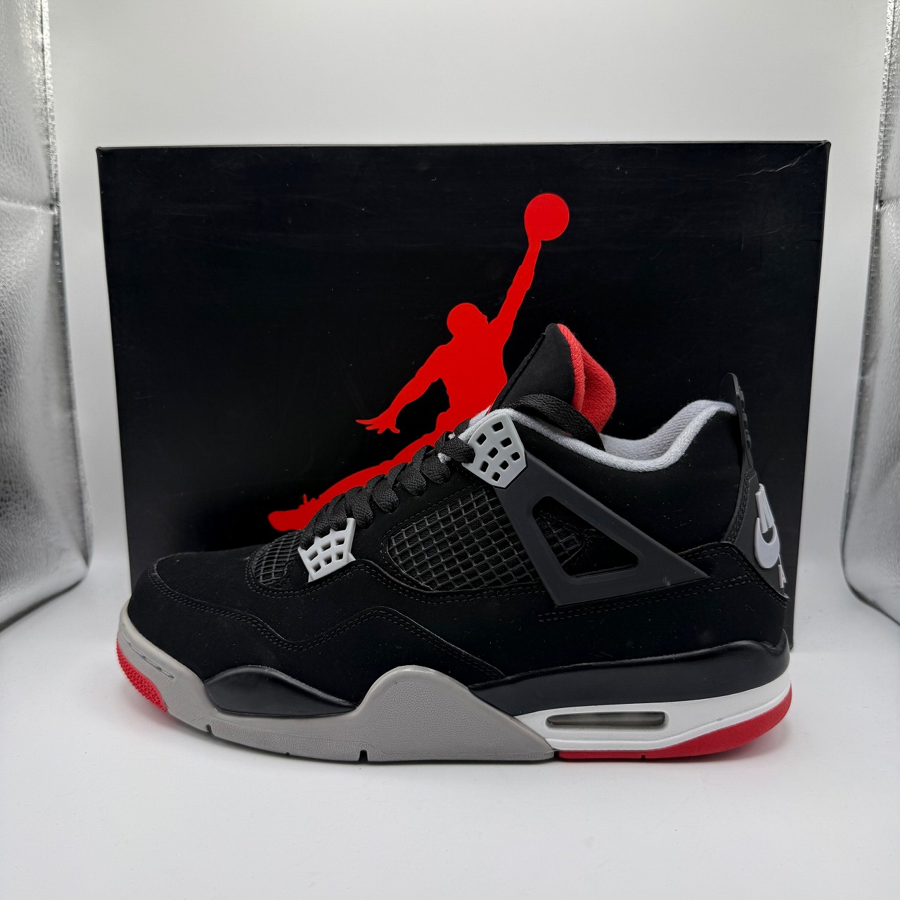 NIKE 2019 AIR JORDAN 4 RETRO BRED 27.5cm 308497-060 ナイキ エアジョーダン4レトロブレッド スニーカー 南堀江店【中古】