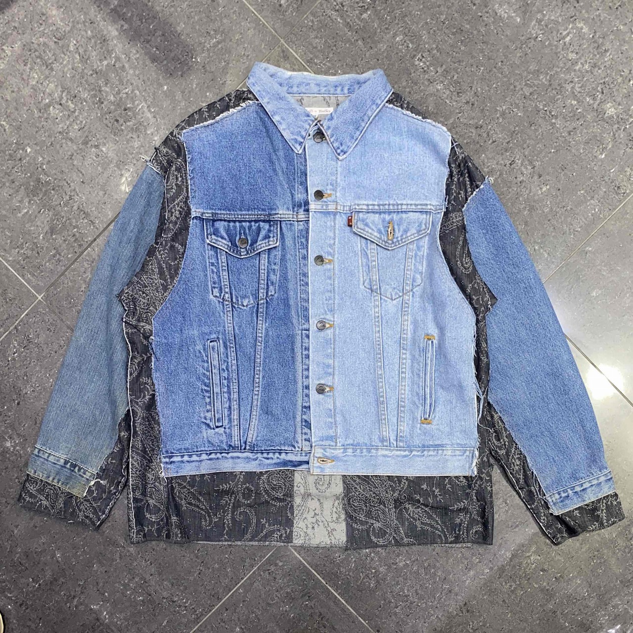 NEEDLES JEAN JACKET - COVERED JACKET SIZE-XL NS297 ニードルス ジーン上衣 覆いかぶせる上衣 南堀江店【中古】