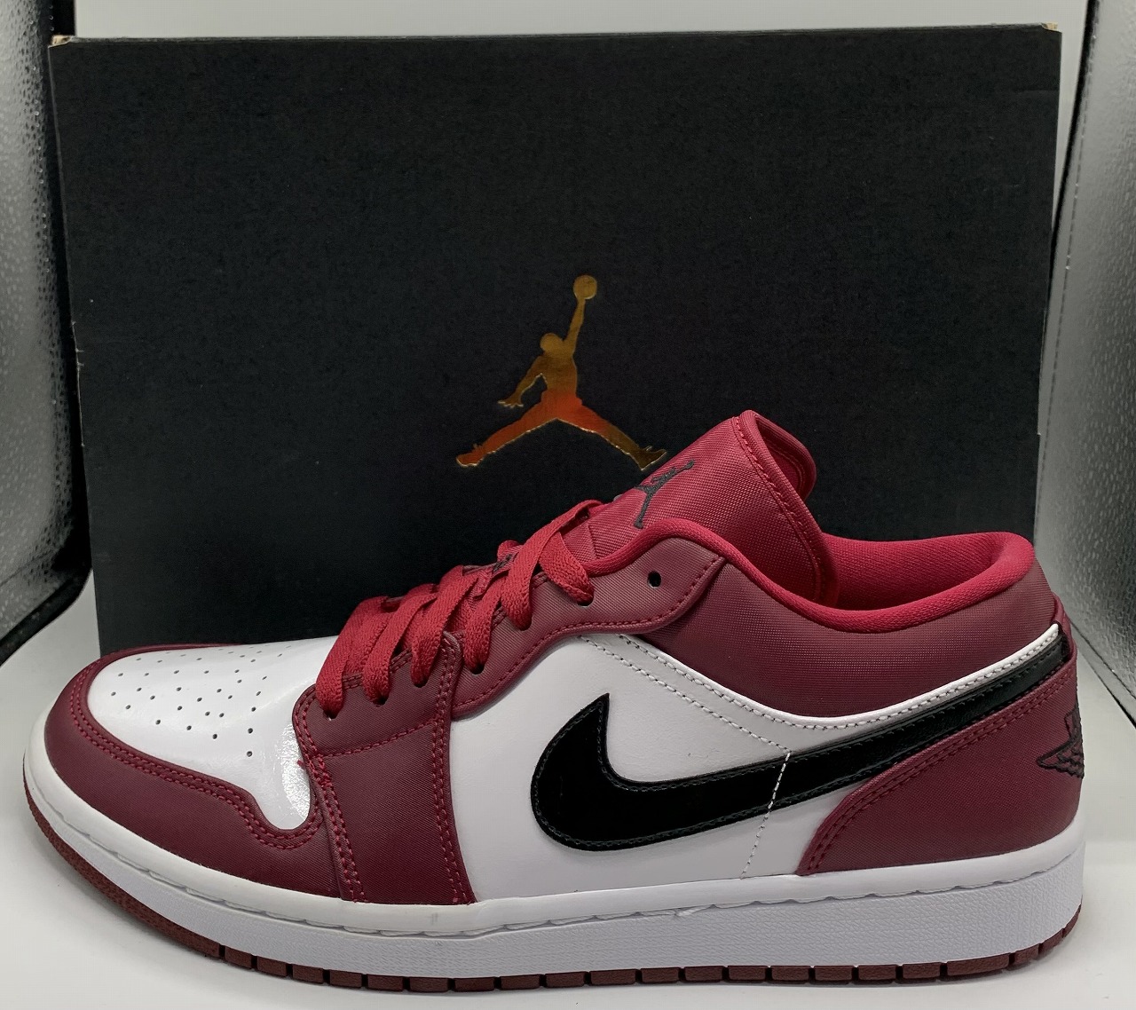 NIKE 20ss AIR JORDAN 1 LOW Noble Red 28.5糎 553558-604 ナイキ エアジョーダンワン 置き目 ノーブルレッド スニーカー 南堀江店【中古】 メンズ靴-靴