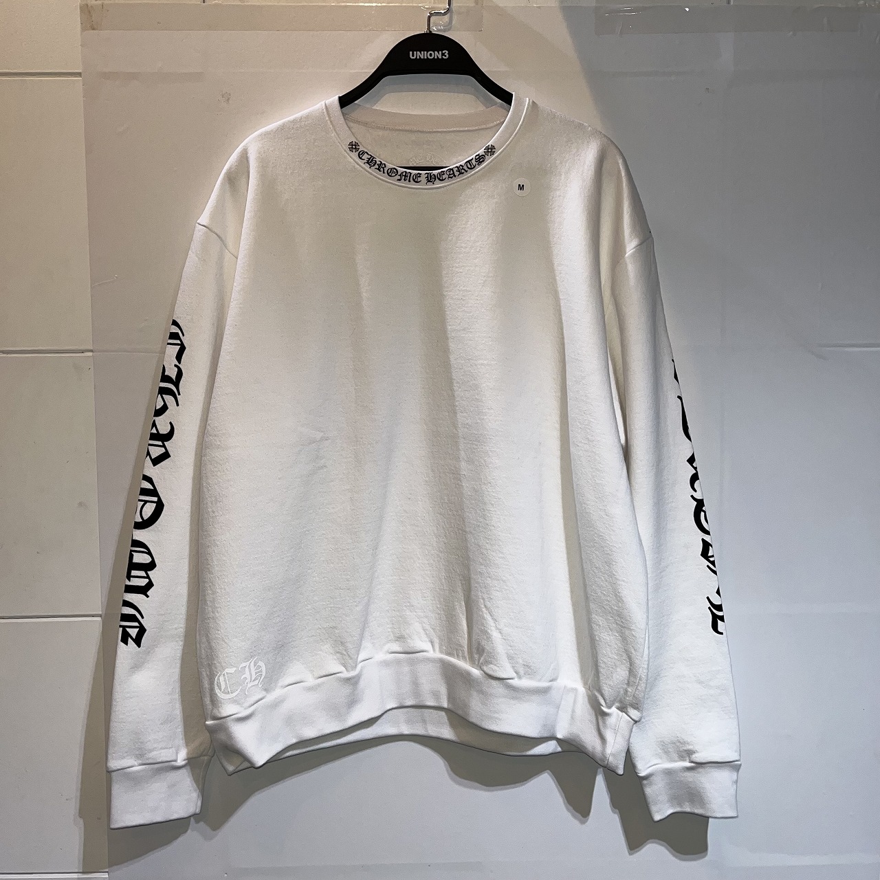 楽天市場】CHROME HEARTS NECK LOGO CREW NECK SWEAT Mサイズ クロム