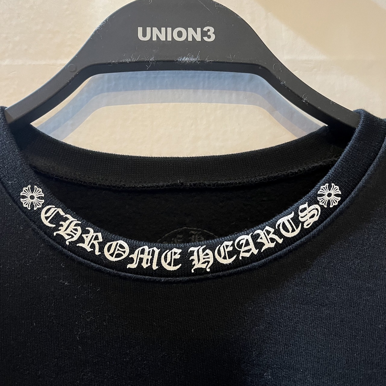 CHROME HEARTS NECK NECK ネックロゴクルーネックスウェット LOGO