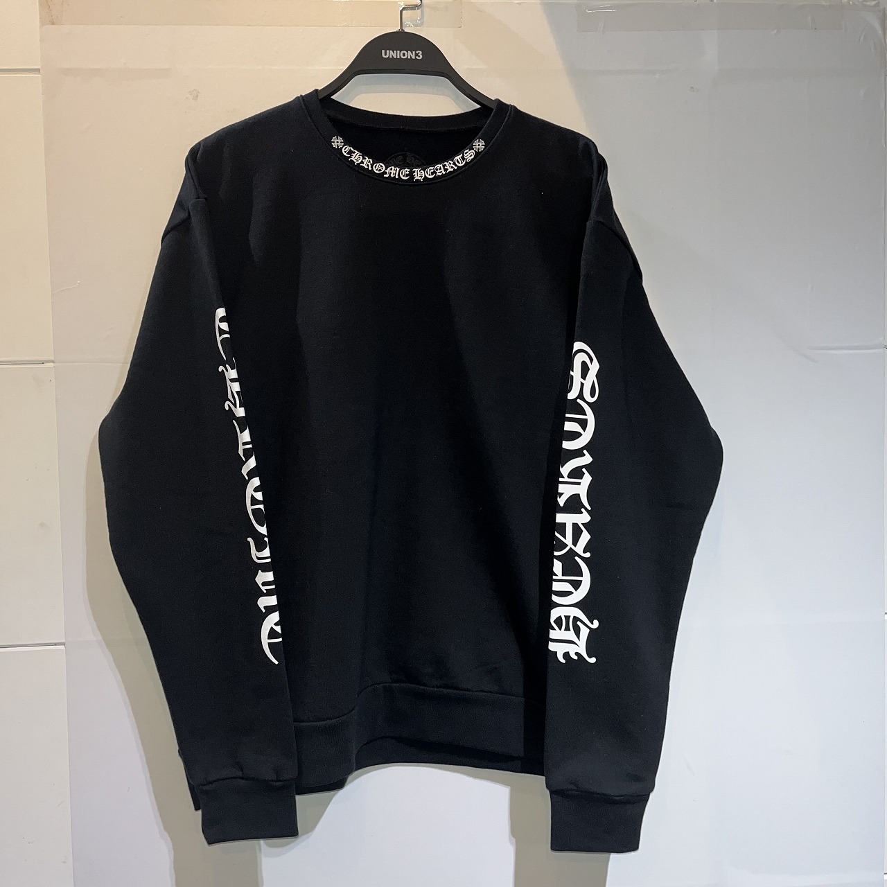 楽天市場】CHROME HEARTS NECK LOGO CREW NECK SWEAT Mサイズ クロム