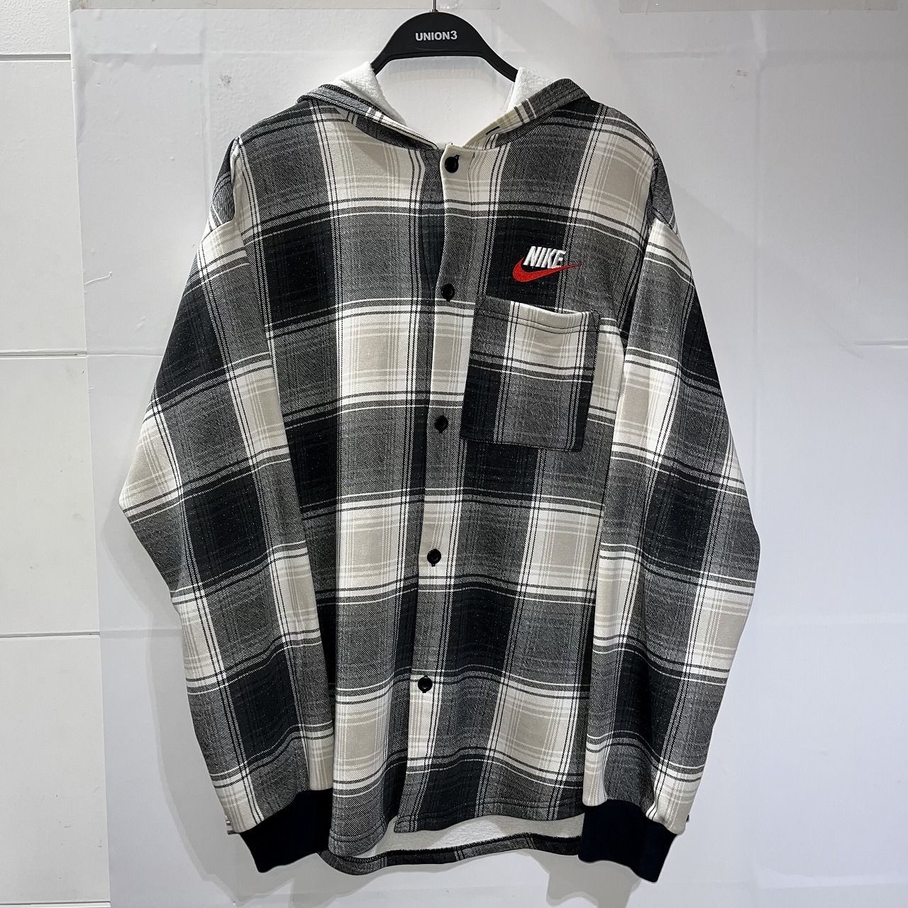 楽天市場】Supreme 18aw Hooded Jacquard Flannel Shirt Lサイズ