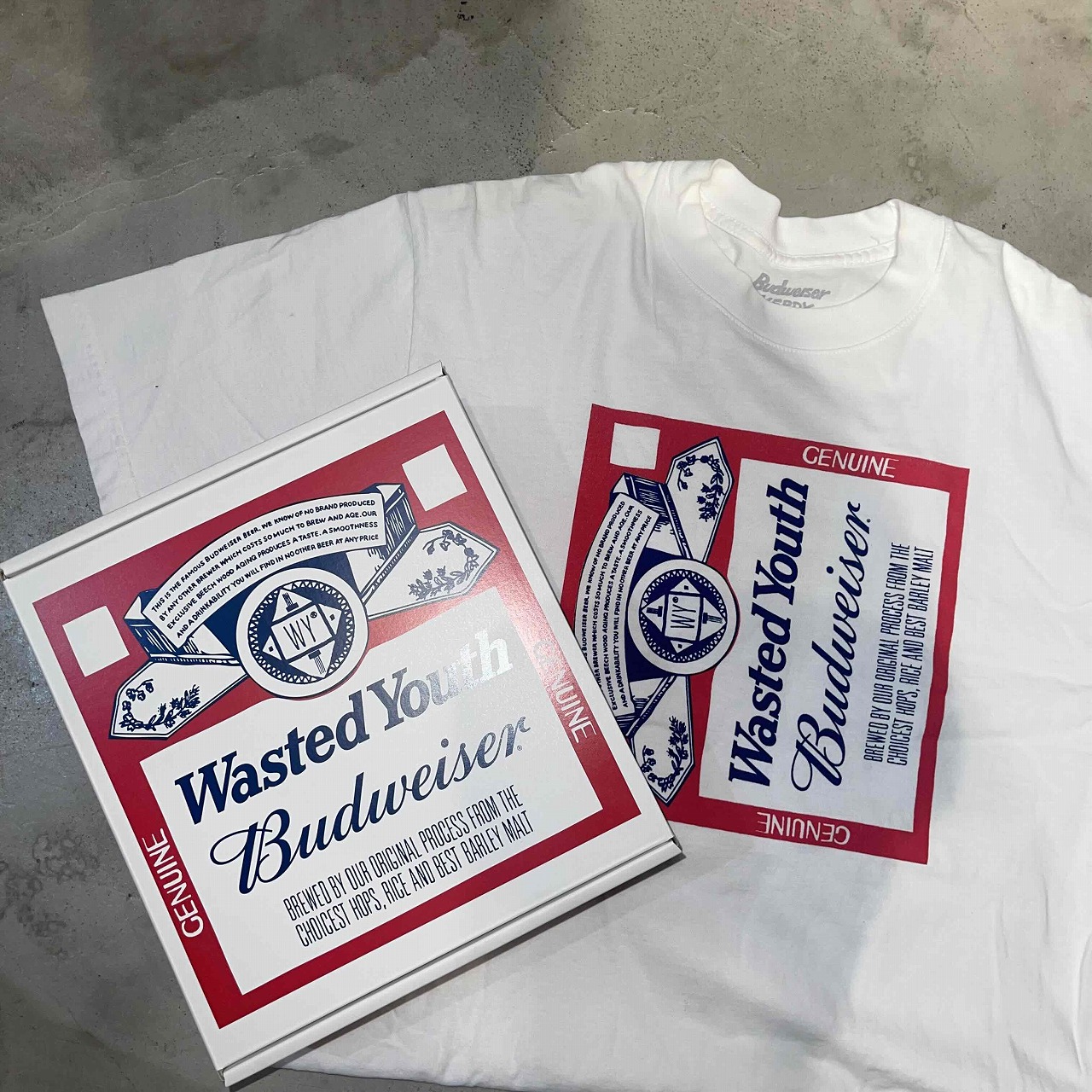 楽天市場】WASTED YOUTH BUDWEIZER GIFT BOX S/S TEE Mサイズ VERDY ウエィステッドユース ヴェルディー  バドワイザー 心斎橋店【中古】 : union3 楽天市場店