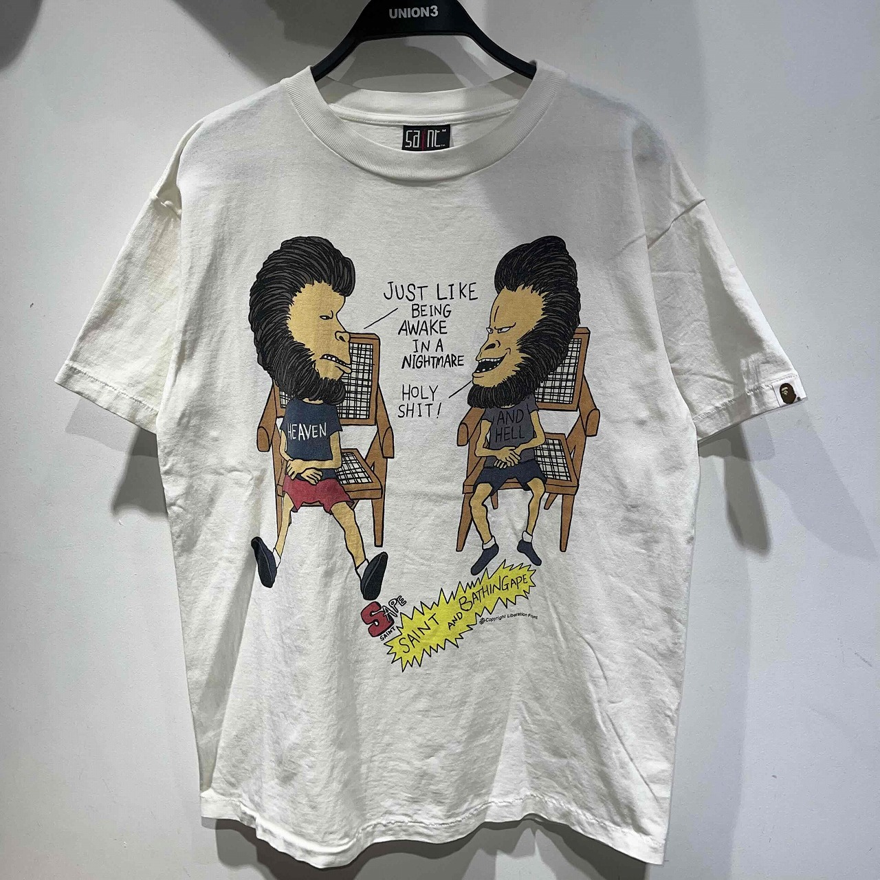 セントマイケル × ア・ベイシング・エイプ HVN & HELL TEE Saint Michael - Saint Michael x A BATHING APE® Hvn ＆ Hell T