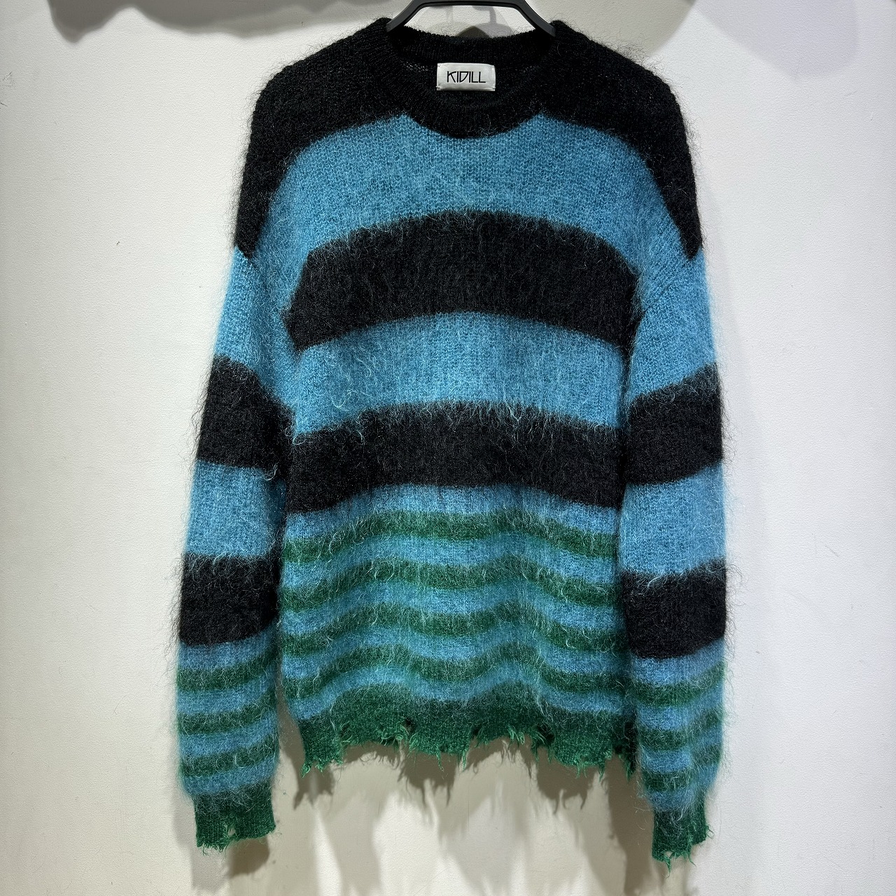 KIDILL MOHAIR BORDER KNIT SIZE-Free KL749 キディル モヘア ボーダーニット セーター 心斎橋店【中古】