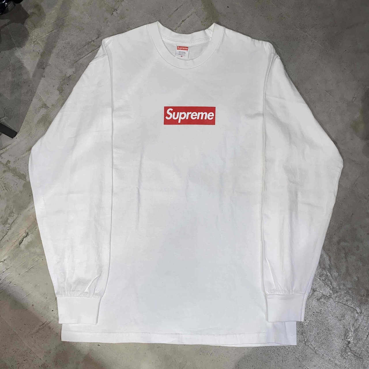 シュプリーム　Supreme Box Logo ロンT White M ホワイト Supreme シュプリーム 2024AW Small Box L/S Tee スモール
