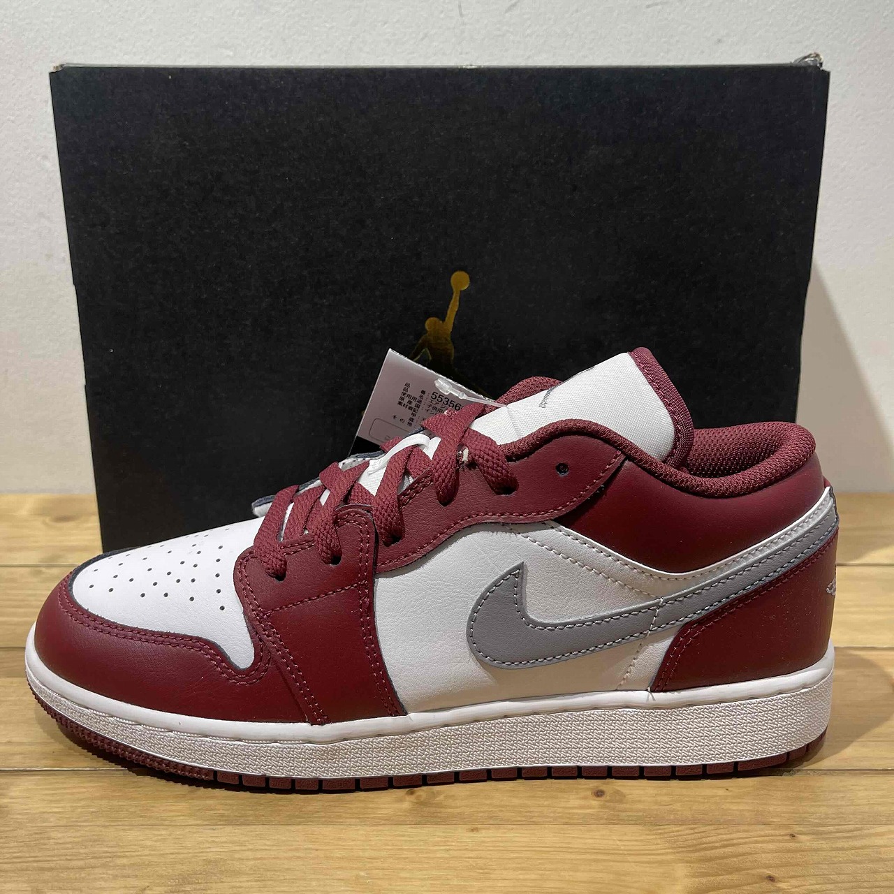 NIKE AIR JORDAN 1 RETRO LOW GS "Bordeaux" 25.0cm 553560-615 ナイキ エアジョーダン1 ロー スニーカー 心斎橋店【中古】|union3 店