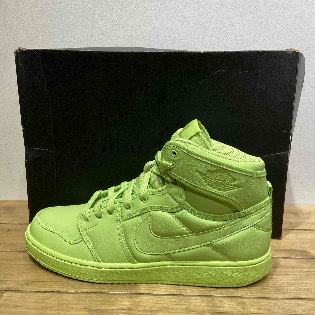 【新品】 NIKE ビリーアイリッシュ ライム エアジョーダン 1 25.5 国内9月30日発売予定】ビリー・アイリッシュ × ナイキ エアジョーダン