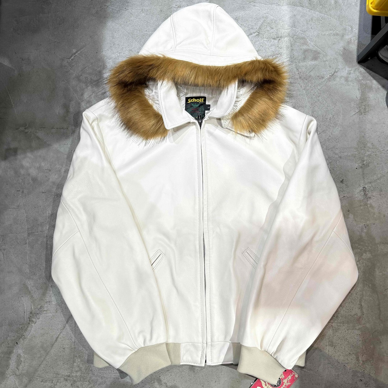 ジャケット・アウター Supreme 24ss Nylon chore coat Tan Supreme x Vanson Leathers】Hooded Work Jacket☆Red☆24FW