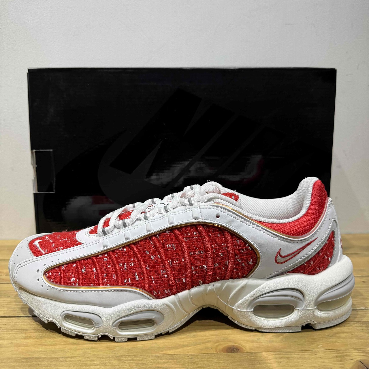 SUPREME x NIKE 2019ss AIR MAX TAILWIND 4 US11.5/JP29.5cm AT3854-100 シュプリーム ナイキ エアマックス テイルウィンド スニーカー 心斎橋店【中古】