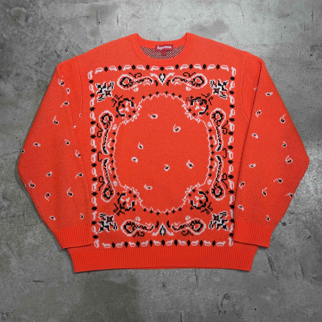 楽天市場】【中古】シュプリーム SUPREME Bandana Sweater Orange