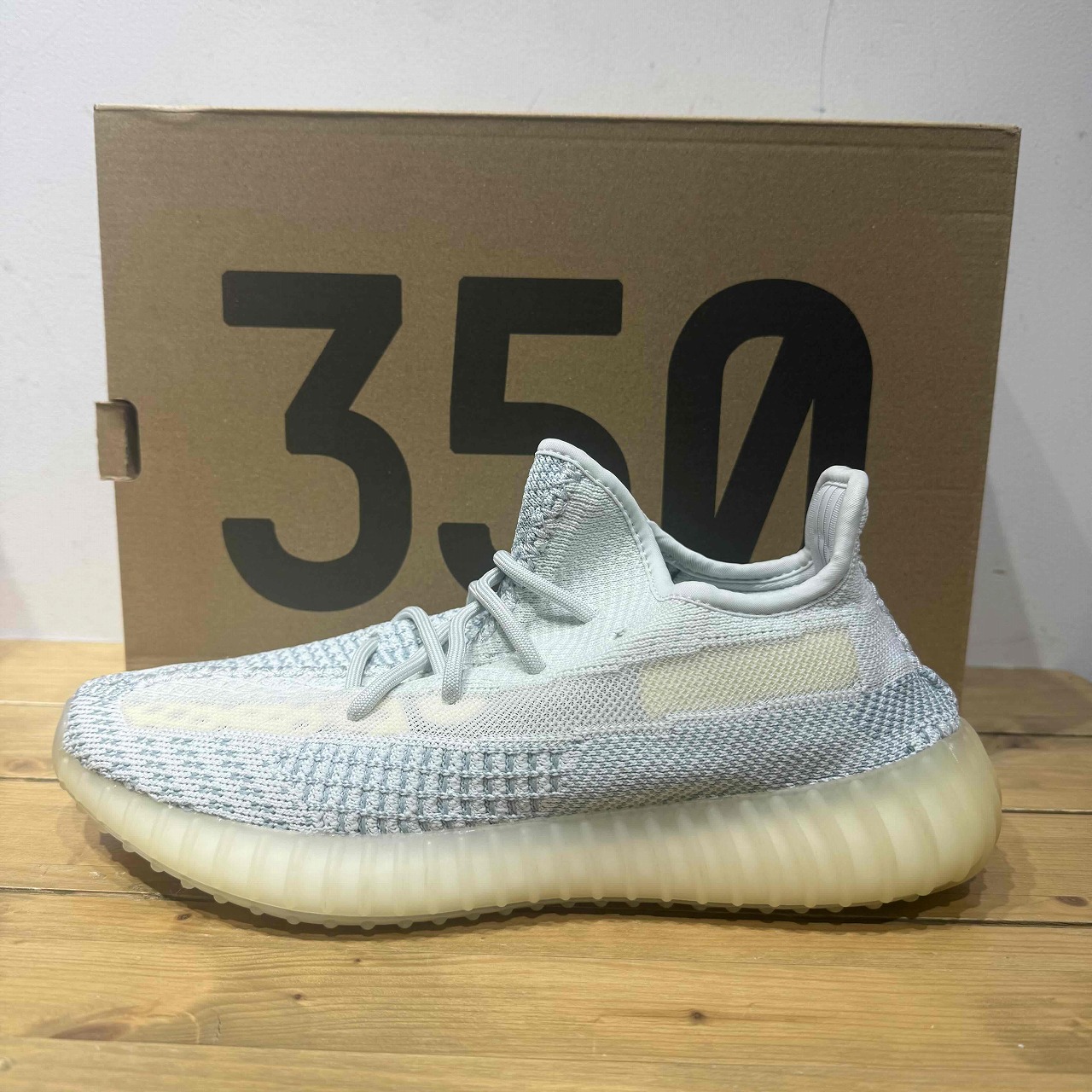 ADIDAS 2019 YEEZY BOOST 350 V2 CLOUD WHITE 26.5糎 FW3043 アディダス イージーブースト クラウドホワイト スニーカー 心斎橋店【中古】