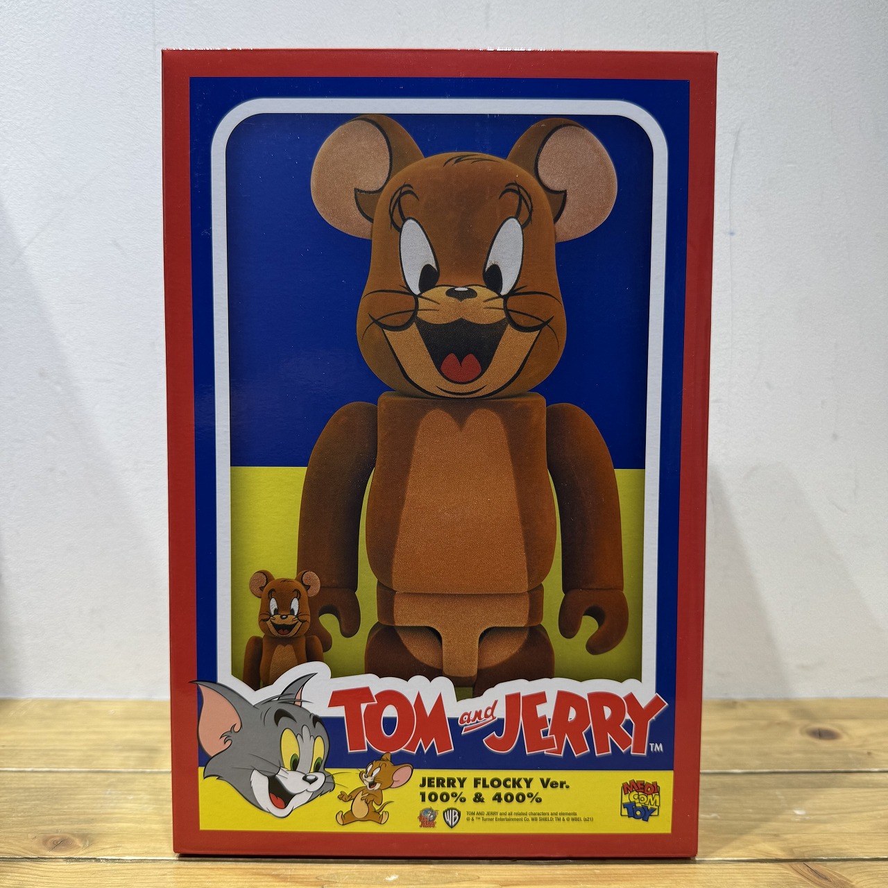 MEDICOM TOY BE@RBRICK 2021 JERRY フロッキー Ver. 100% & 400% メディコムトイ TOM AND JERRY トムとジェリー ベアブリック フィギュア 心斎橋店【中古】|union3 店