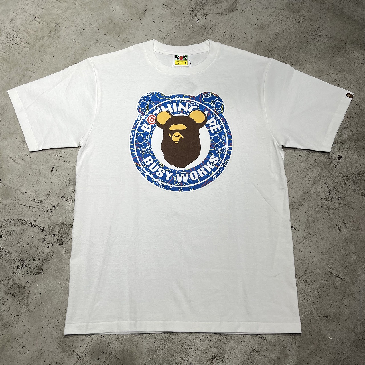 A BATHING APE x MEDICOM TOY 2021AW CAMO BE@R BUSY WORKS TEE Mサイズ アベイシングエイプ メディコムトイ ベアブリック 半袖 Tシャツ BAPE 心斎橋店【中古】 12,320円