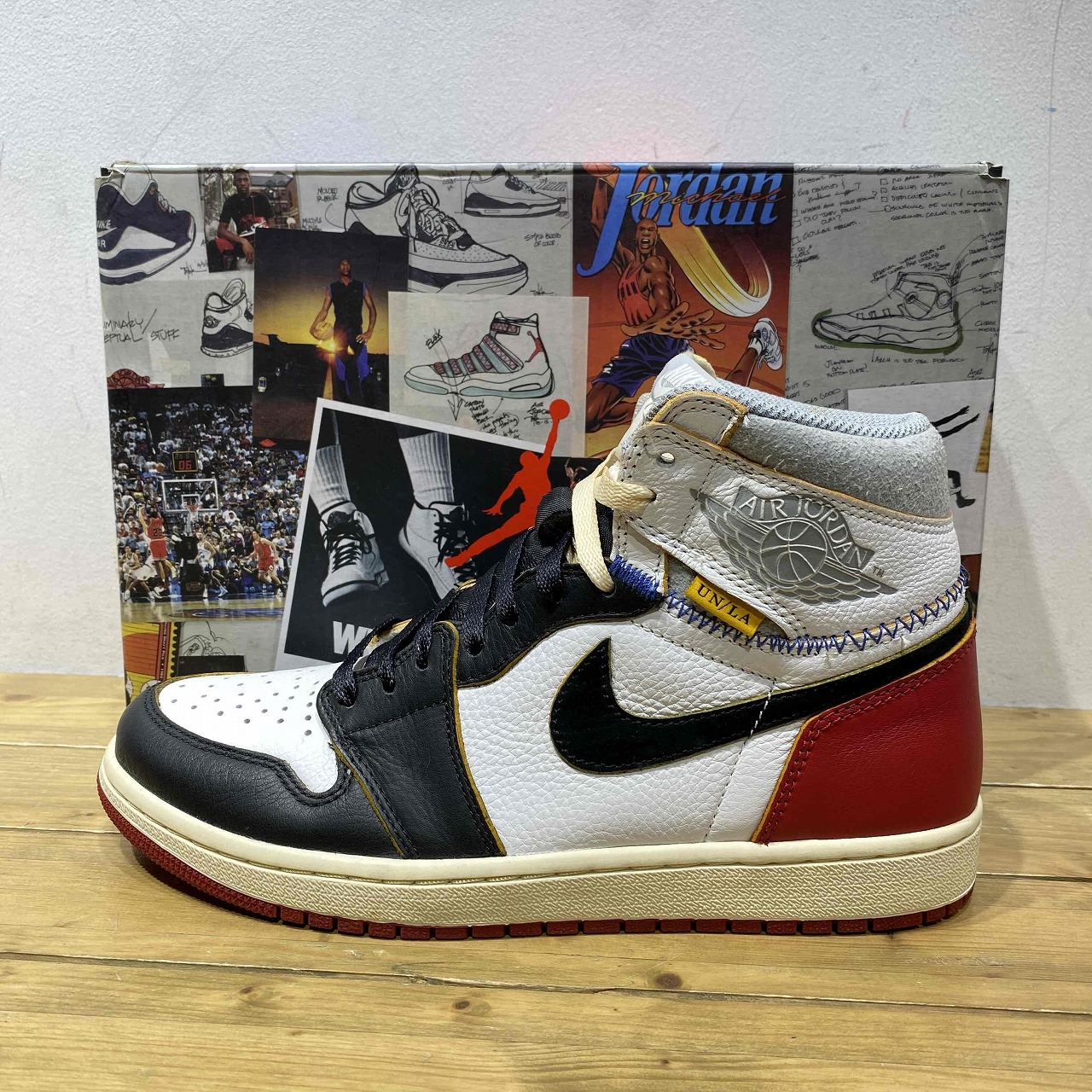 エア ジョーダン 1 レトロ HIGH x ユニオン LA Jordan 1 Retro High Union Los Angeles Black Toe Men's