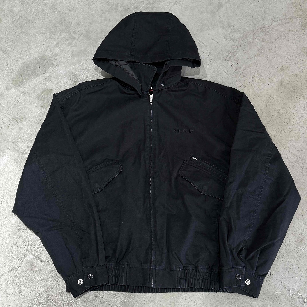 25awSupreme Hooded Utility Jacket Lブラック XXL Supreme Hooded Utility Jacket BLACK - メルカリ