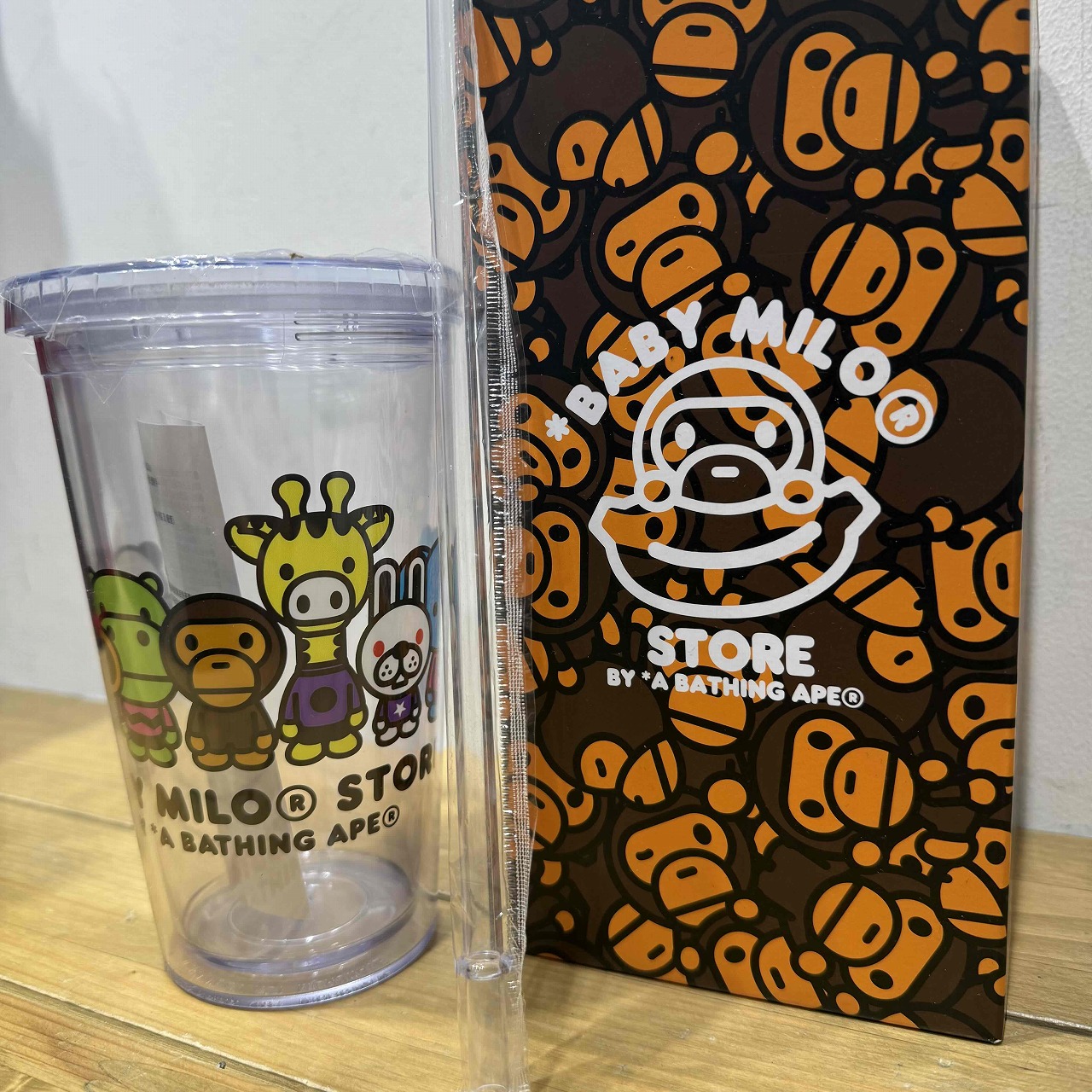 A BATHING APE BABY MILO PLASTIC TUMBLER アベイシングエイプ ベビーマイロ 可塑性物質タンプラー 南堀江店【中古】