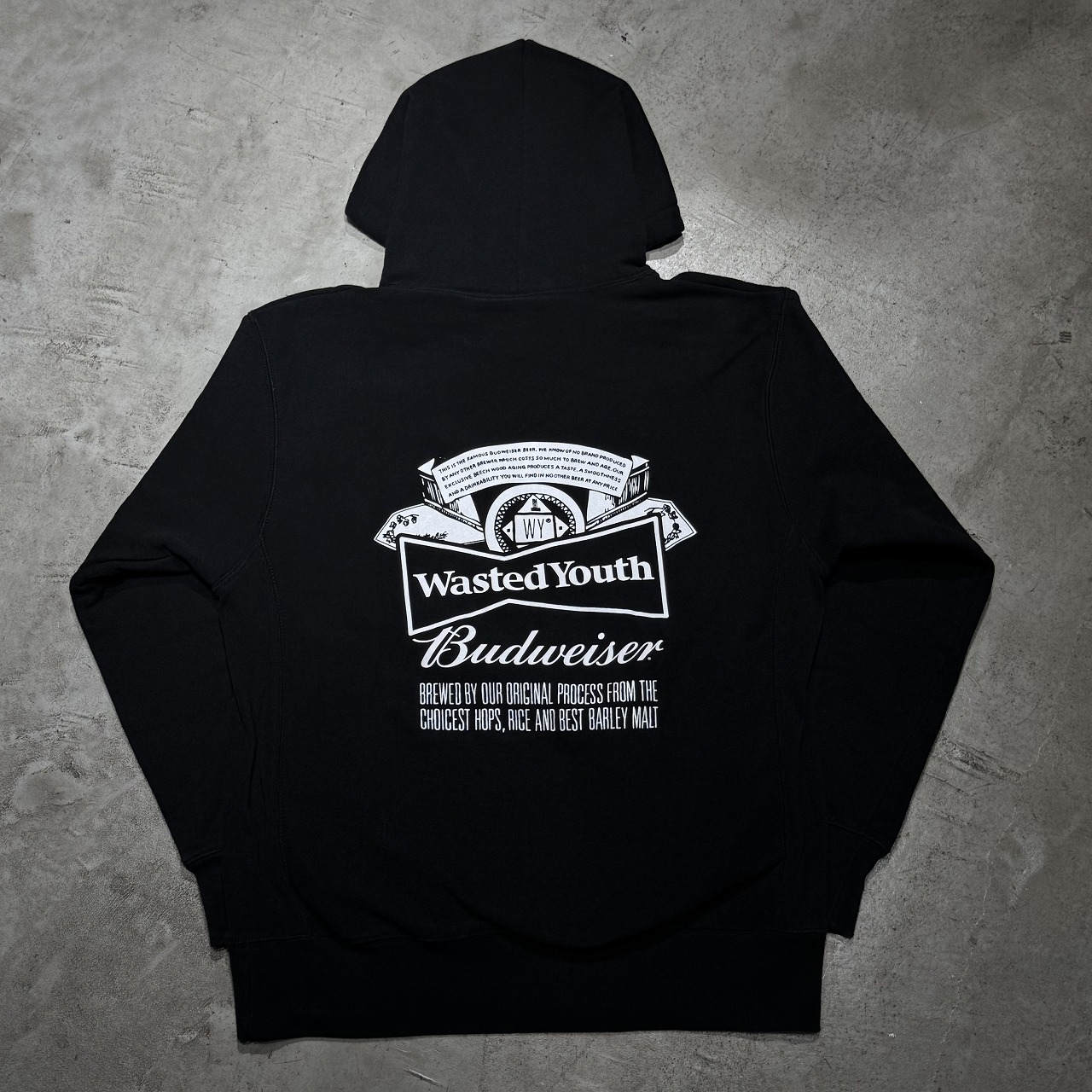 WASTED YOUTH BUDWEISER HOODIE SIZE-L ウェイステッドユース バドワイザー パーカー VERDY 心斎橋店【中古】