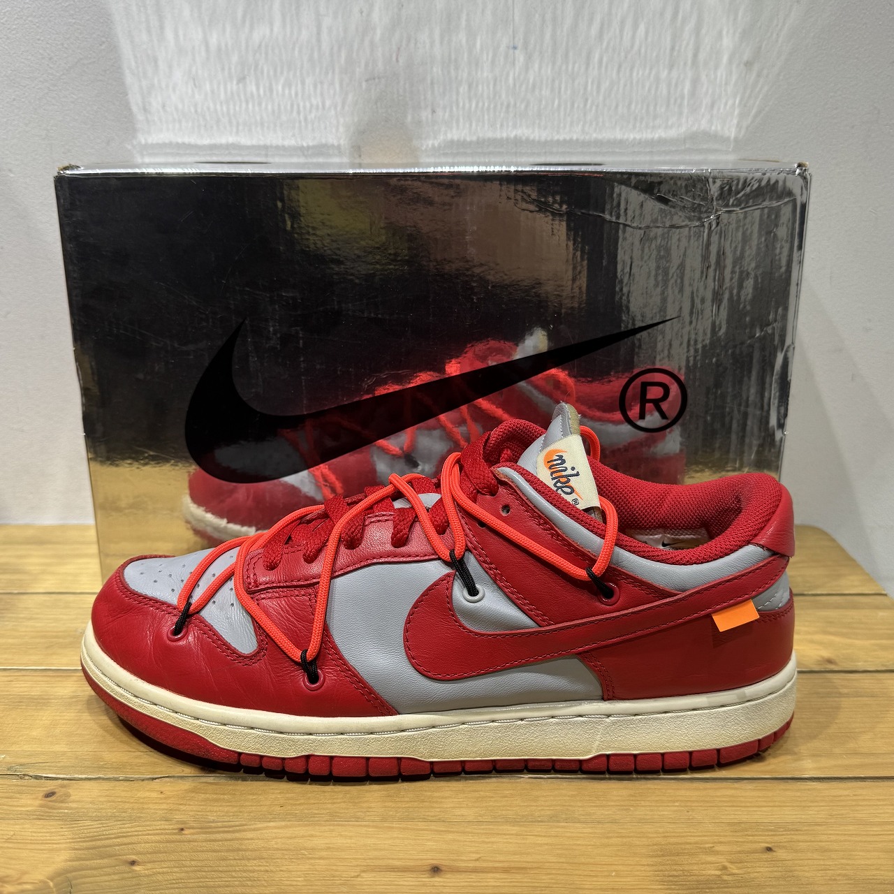 楽天市場】OFF-WHITE オフホワイト NIKE DUNK LOW LTHR / OW (CT0856